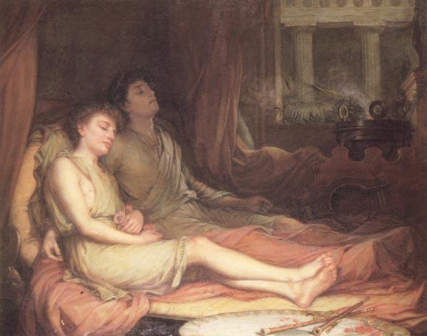 John William Waterhouse Sleep and his Half-Brother